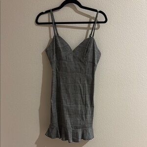 Forever 21 Black and White Plaid Dress